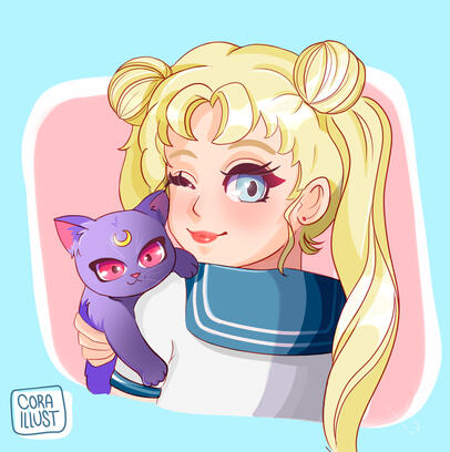 Lua e Serena ((fanart)