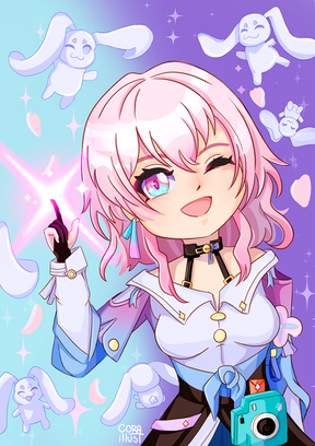 March 7th (fanart - jogo Honkai: Star Rail)